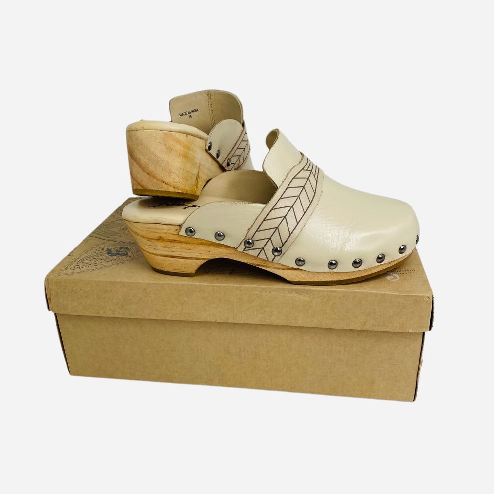 Free People Chloe Clogs – Size 8 / EU 38 – Bone – NIB – Classic Backless Slip-On - Picture 6 of 12